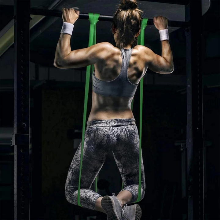 Premium Latex Resistance Band Set – Elastic Strength Bands for Pull-Ups, Pilates, CrossFit, and Fitness – Adjustable