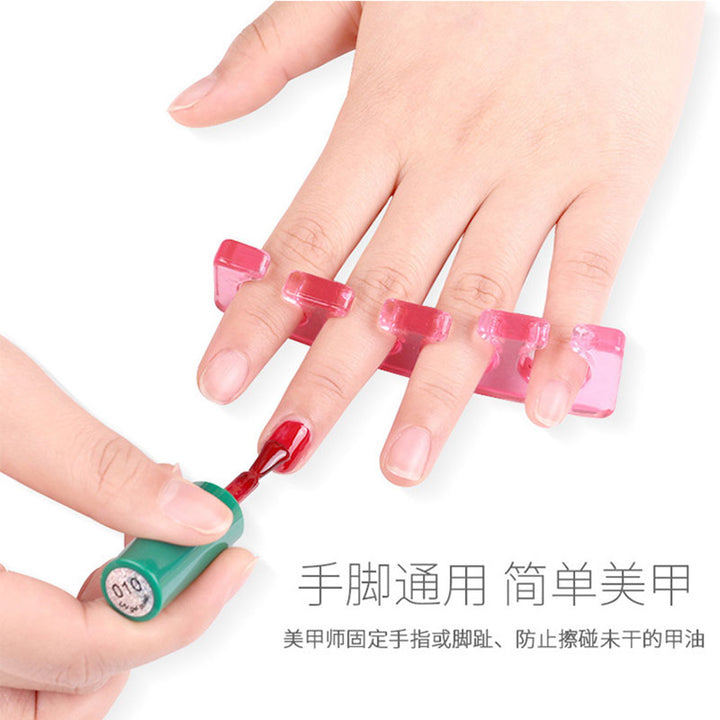 Premium Silikonzehenseparator (2 Stück) - Flexible Gelzehenabstandshalter für Nagellack & Pediküre - Weich, bequem und ideal für Hallux Valgus & Hammerzehen - 5 Farben verfügbar, Einheitsgröße passt den meisten