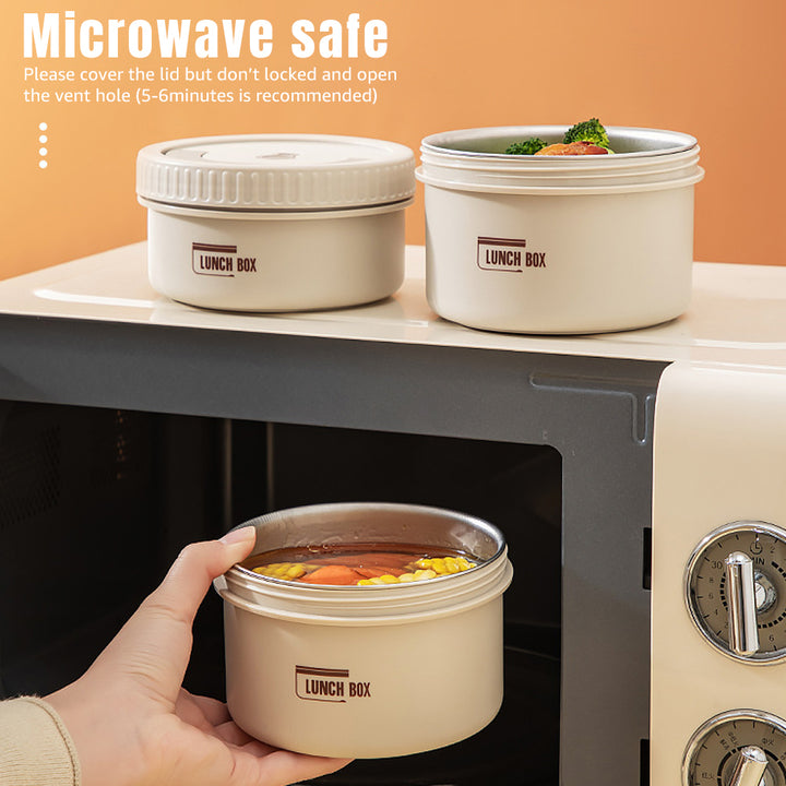 Premium Insulated Lunch Box Set – Portable Stackable Bento Box, Stainless Steel, Thermal Insulation, Keeps Food Warm or Cold,