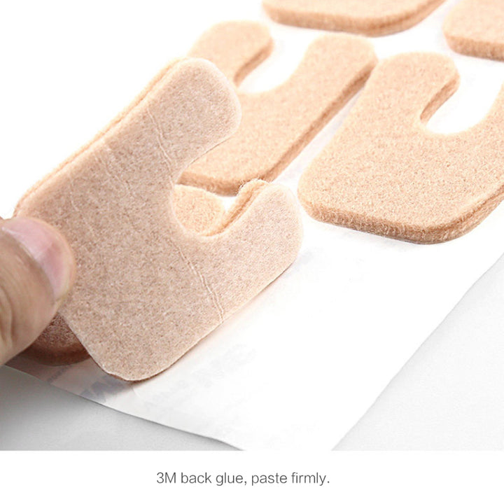 Premium 48pcs Toe Protector Pads for Bunion & Callus Relief | Friction Reduction Foot Care U-Shaped Cushions for Pain and 
