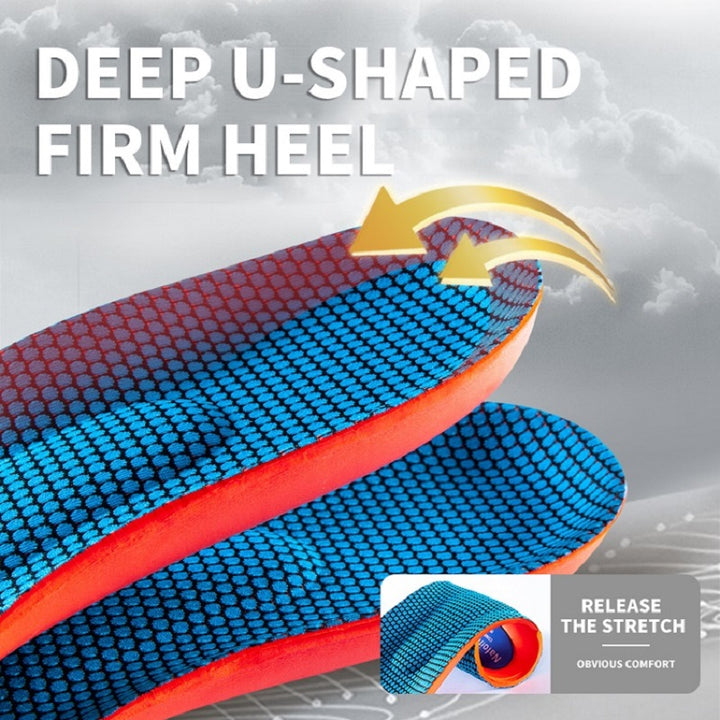 Premium Memory Foam AAnti-Odor Insoles, Shock Absorbing EVA Arch Support for Plantar Fasciitis, Heel Pain Relief, Soft 
