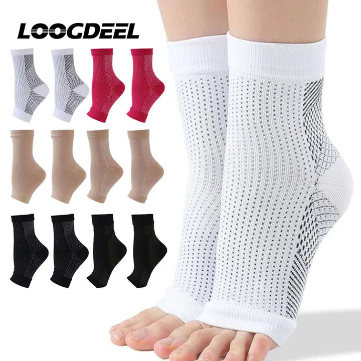 Premium Comfort Foot Compression Anklets for Men & Women – Relieve Swelling, Anti-Fatigue Support, Size S-2XL, Lightweight