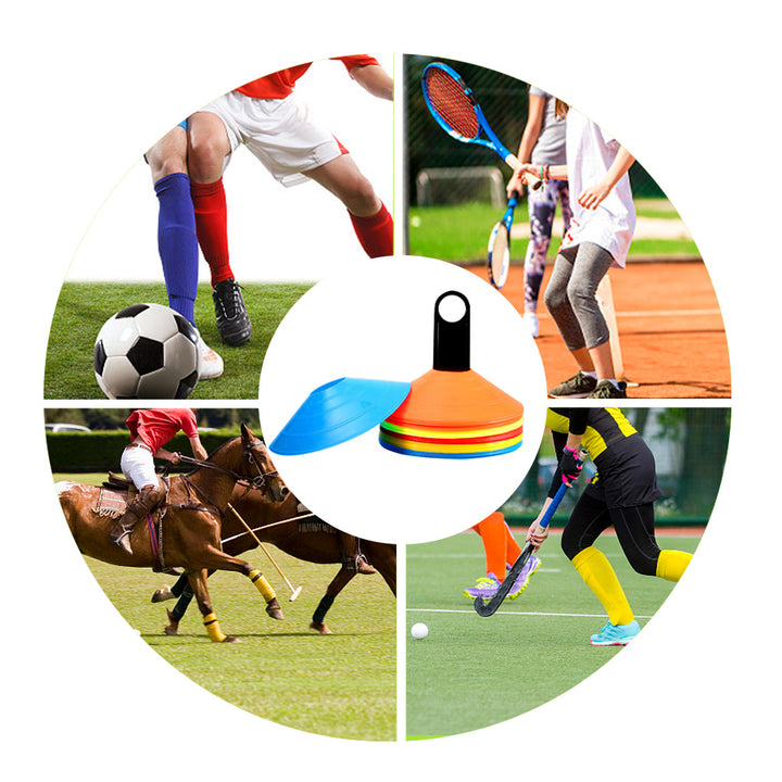 Premium Soccer Training Cones – Set of 10/20/30/50 Agility Discs for Football & Sports Training – Durable PE Material, Bright