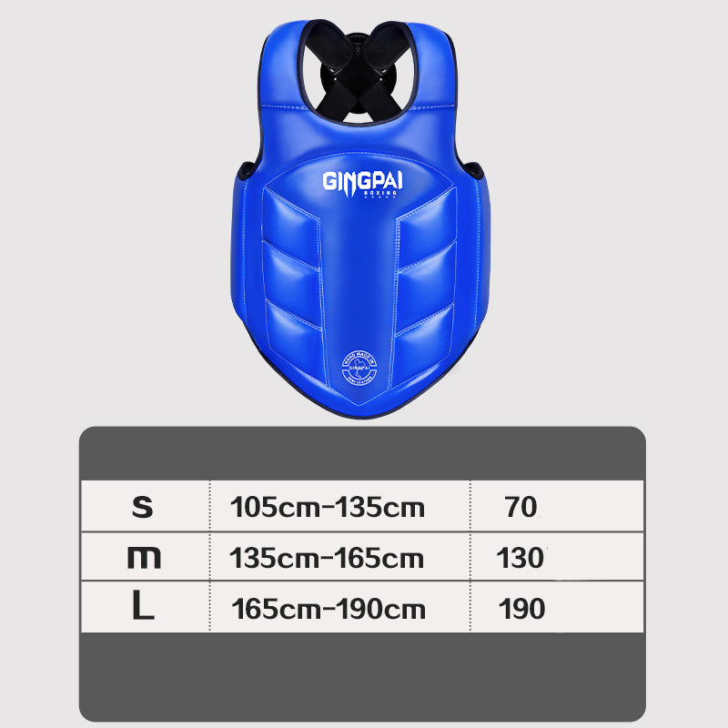 Premium Boxschutzweste – Wendbarer Rippen-Schutz für MMA, Taekwondo, Kickboxen & Kampfsport – Körperweste für Training, Zielübungen und Sanda