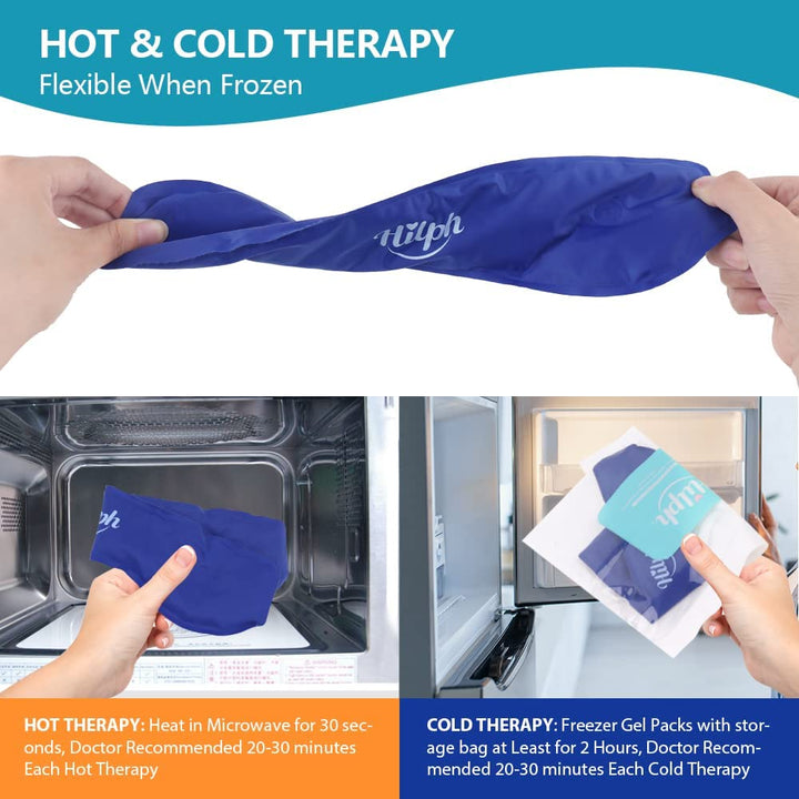 Premium Migraine Ice Head Wrap for Headache and Tension Relief – Gel Ice Pack Headband with Hot and Cold Therapy, Adjustable 