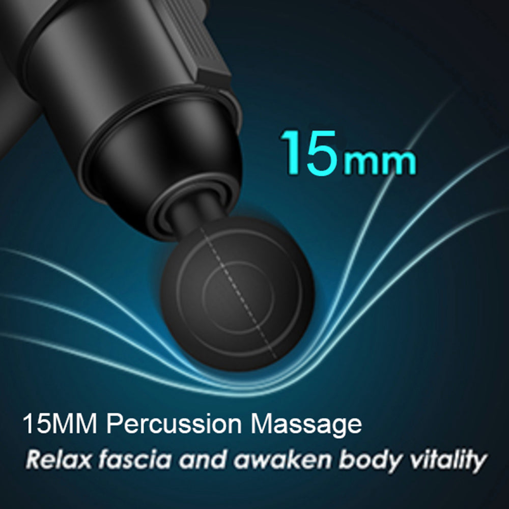 Premium 24V Tiefengewebemassagegerät mit Wärme- und Kältekompresse, 12 Aufsätzen, hochfrequente Muskelentspannung für Nacken, Schultern und vollständige Körpererholung