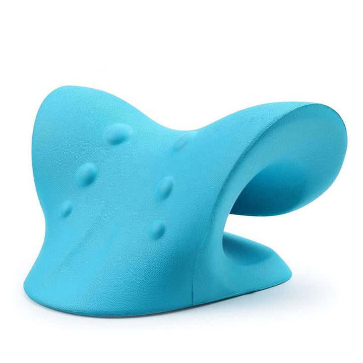 Premium Neck and Shoulder Stretcher Relaxer - Cervical Chiropractic Traction Device, Ergonomic Massage Pillow for Pain 