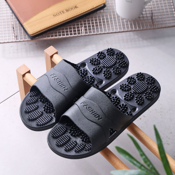 Premium Extra Große Akupunktur-Massage-Slipper – Rutschfestes Hohldesign für den Innenbereich und das Badezimmer, Bequeme Sohlenunterstützung für Männer und Frauen, Ideal für Entspannung und Fußtherapie