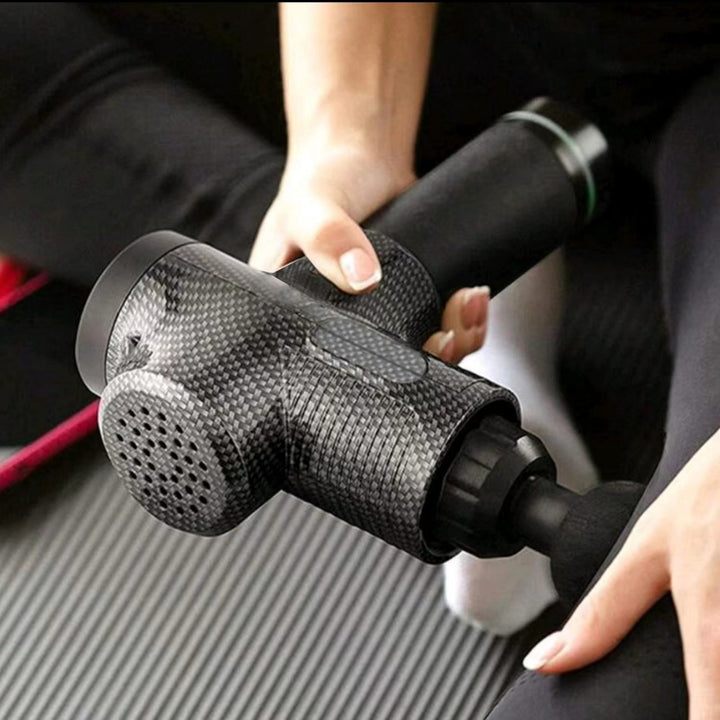 Premium 24V Tiefengewebemassagegerät mit Wärme- und Kältekompresse, 12 Aufsätzen, hochfrequente Muskelentspannung für Nacken, Schultern und vollständige Körpererholung