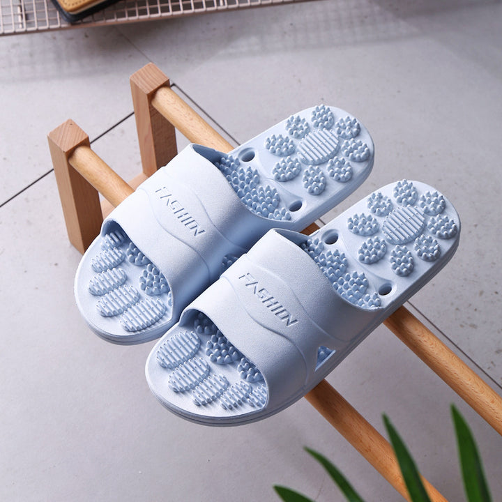 Premium Extra Große Akupunktur-Massage-Slipper – Rutschfestes Hohldesign für den Innenbereich und das Badezimmer, Bequeme Sohlenunterstützung für Männer und Frauen, Ideal für Entspannung und Fußtherapie