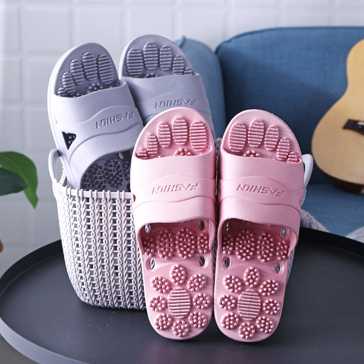 Premium Extra Große Akupunktur-Massage-Slipper – Rutschfestes Hohldesign für den Innenbereich und das Badezimmer, Bequeme Sohlenunterstützung für Männer und Frauen, Ideal für Entspannung und Fußtherapie