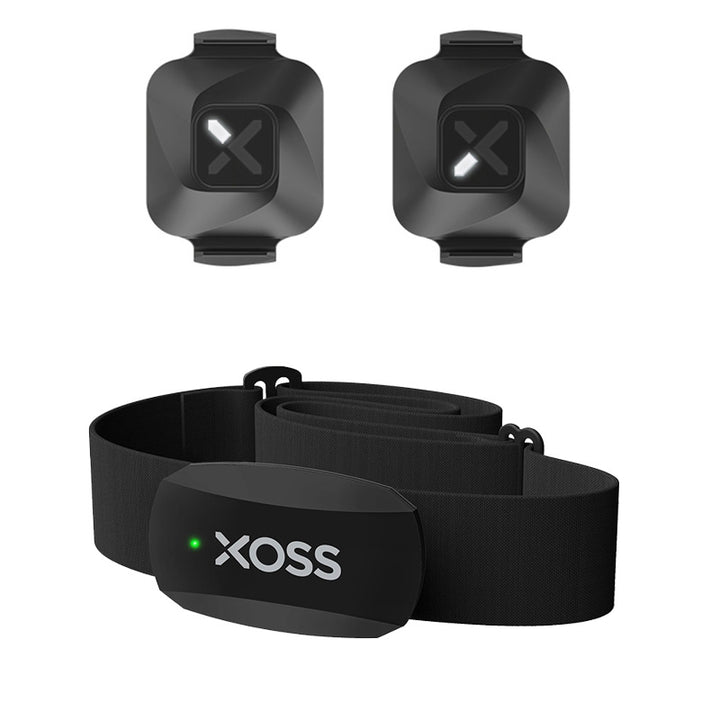 Premium Geschwindigkeits- und Trittfrequenzsensor für das Radfahren – X2 Herzfrequenzmonitor, S1 Fahrradcomputerhalterung, GPS-Kompatibilität für GARMIN, iGPSPORT, Bryton und mehr