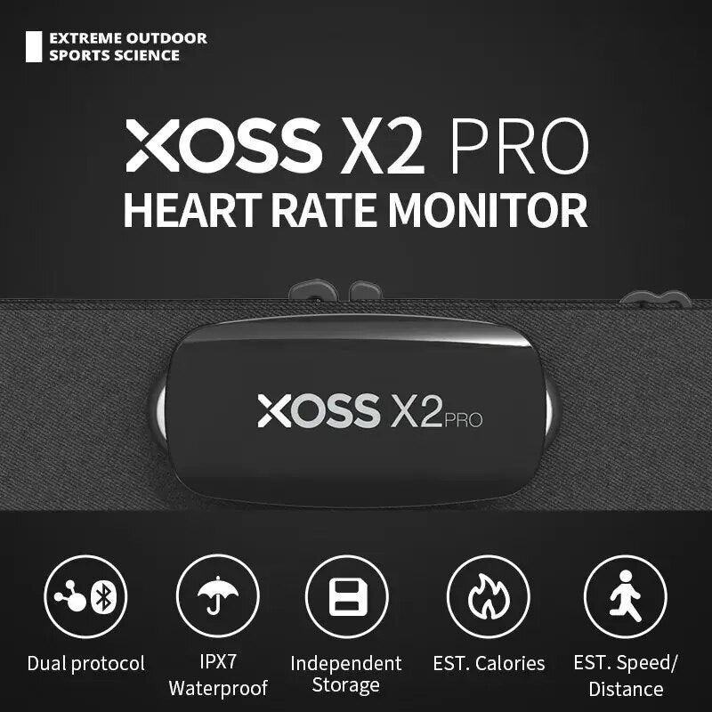 Premium Herzfrequenzmonitor-Sensor – Wiederaufladbarer Akku, Datenspeicherung für Schwimmen, Laufen, Radfahren, Fitness und Segelboot