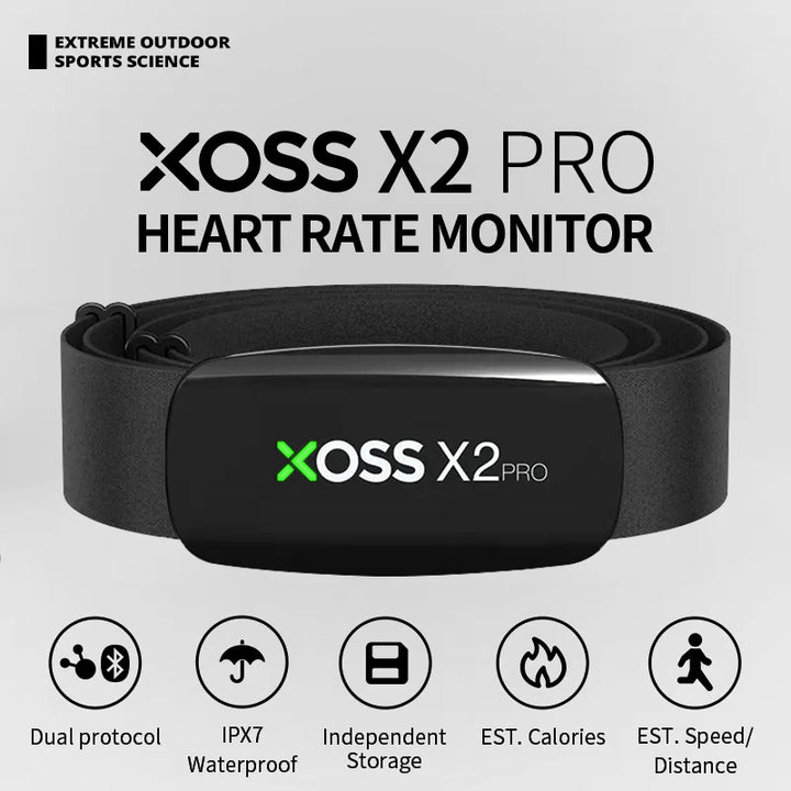 Premium Herzfrequenzmonitor-Sensor – Wiederaufladbarer Akku, Datenspeicherung für Schwimmen, Laufen, Radfahren, Fitness und Segelboot
