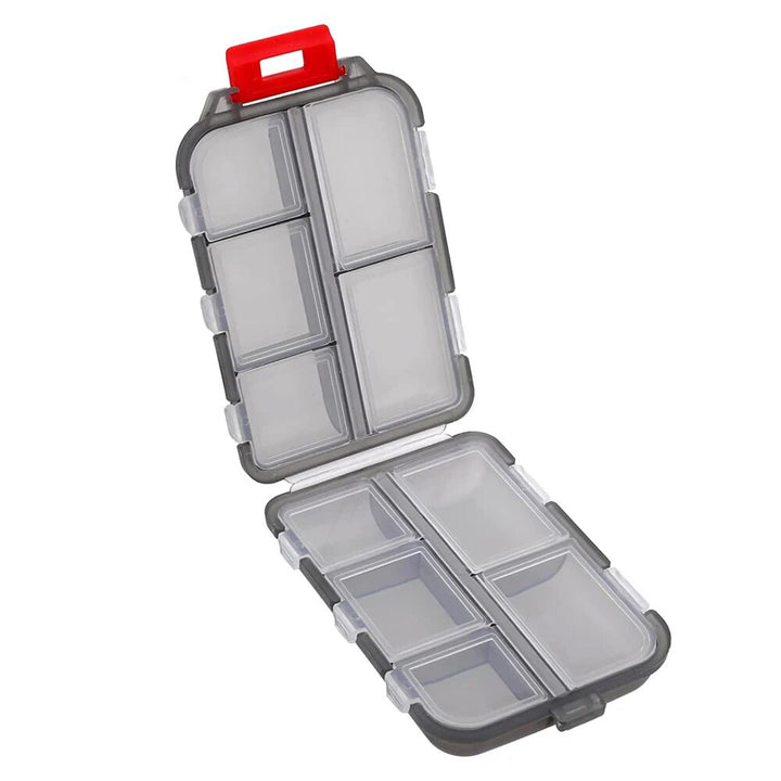 Premium Tragbarer 10-Fächer Pillenorganisator – Kompakter Medikamentenhalter für Vitamine, Fischöl und Tabletten – Feuchtigkeitsbeständig, umweltfreundliches Design aus Weizenstroh, reisetaugliche Aufbewahrungsbox