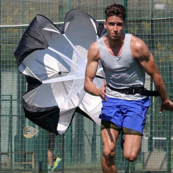 Premium Adjustable Speed Resistance Umbrella for Agility & Fitness Training – Football & Soccer Running Chute, Portable with 