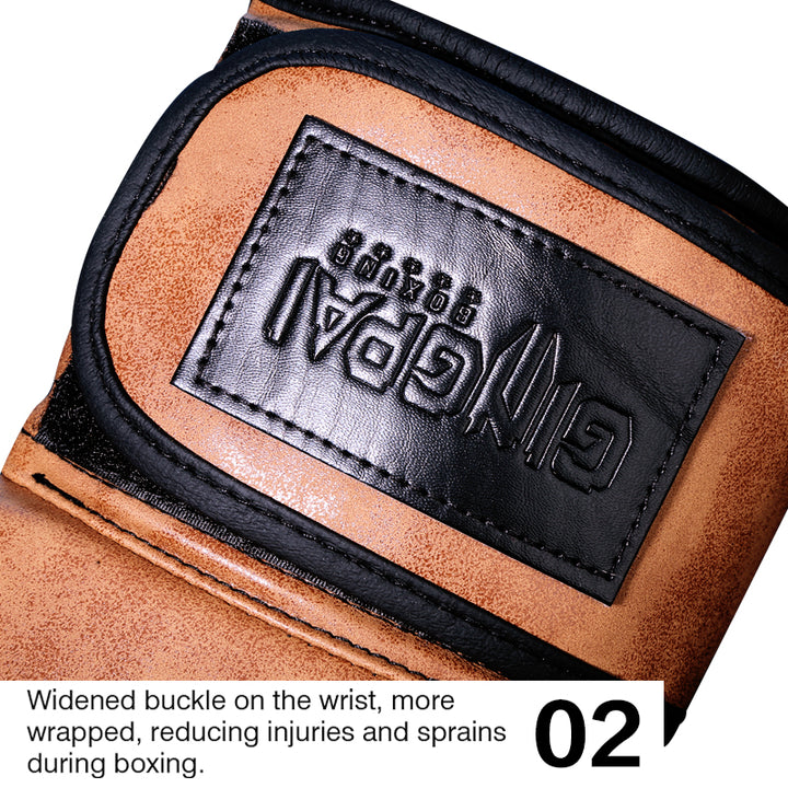 Premium Boxing Gloves for Men, Women & Kids – High Quality PU Leather, Retro Color Design for MMA, Muay Thai, Sanda, Boxing 