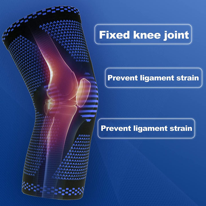 Premium Hinged Knee Brace for Pain Relief & Support, Copper Stabilizers for ACL, Meniscus Tear, Arthritis, Adjustable Open 