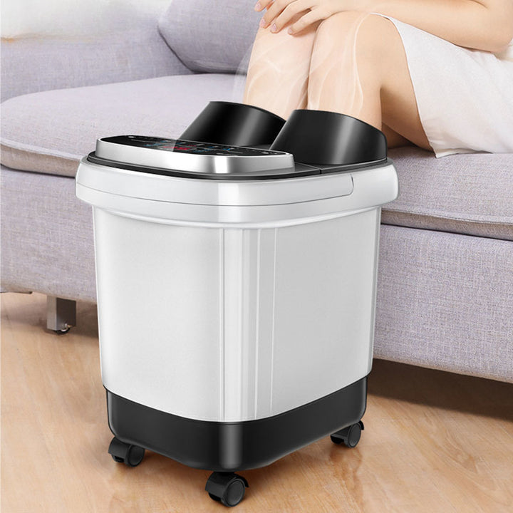 Premium Foot Spa Bath Massager with Heat, 12 Rollers, Digital Control, Pedicure Stone for Acupressure Shiatsu Massage, Foot  