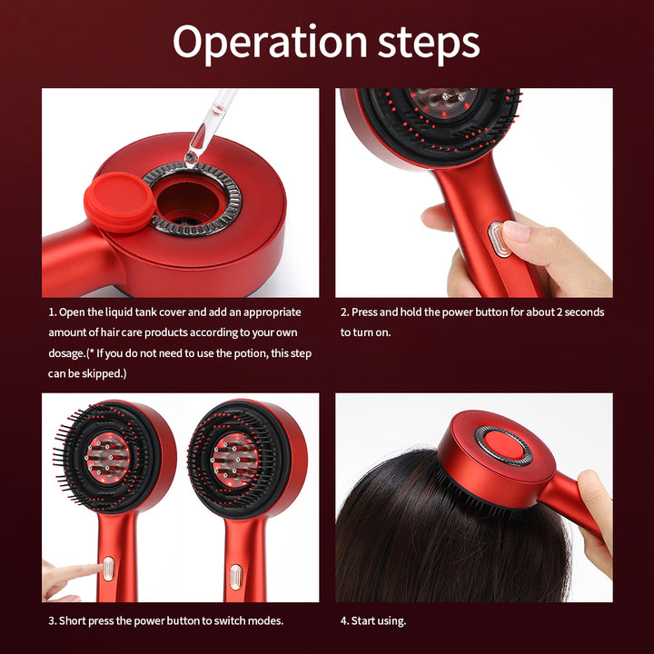 Premium Breo Scalp3 Electric Scalp Massaging Brush with Anti-Hair Loss Function, IPX7 Waterproof, Cordless Design for Home &