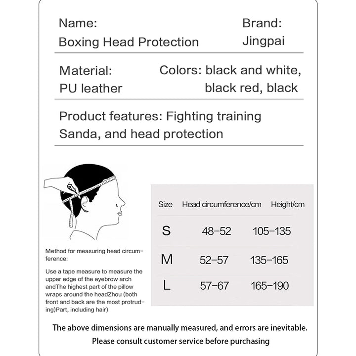 Premium Kickboxing Helmet – Full Face Muay Thai, MMA, Karate, Sanda Training Headgear, PU Leather, Protective Guard for Men
