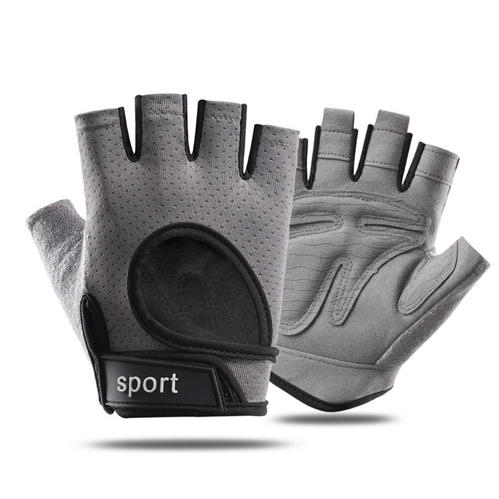 Premium Half Finger Gloves for Gym & Cycling - Anti-Slip Gel Pad Workout Gloves for Men & Women, Fingerless Fitness Gloves,