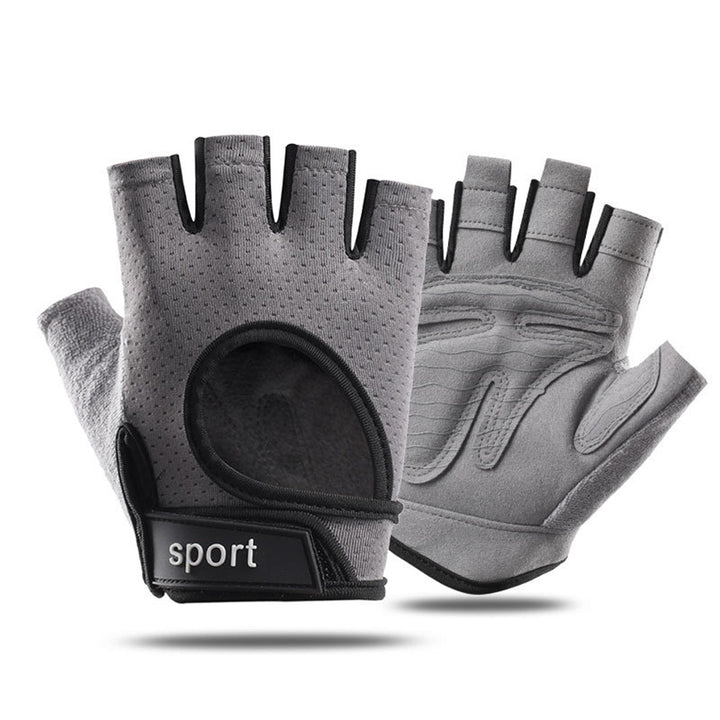 Premium Half Finger Gloves for Gym & Cycling - Anti-Slip Gel Pad Workout Gloves for Men & Women, Fingerless Fitness Gloves,