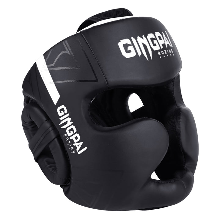 Premium Kickboxing Helmet – Full Face Muay Thai, MMA, Karate, Sanda Training Headgear, PU Leather, Protective Guard for Men