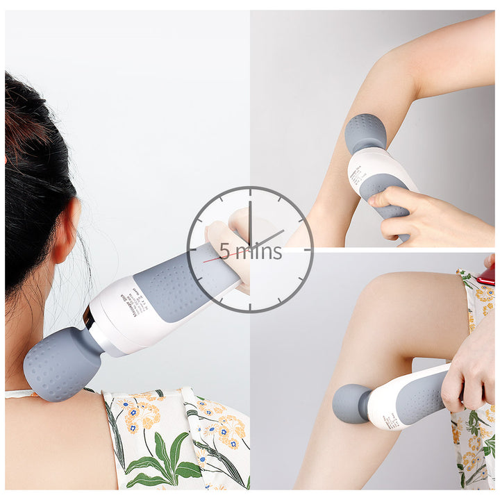 Premium USB Handheld Elektrischer Zauberstab-Massager - Hochfrequenz-Vibration Tiefengewebsmassagegerät zur Linderung von Körper-, Nacken- und Rückenschmerzen
