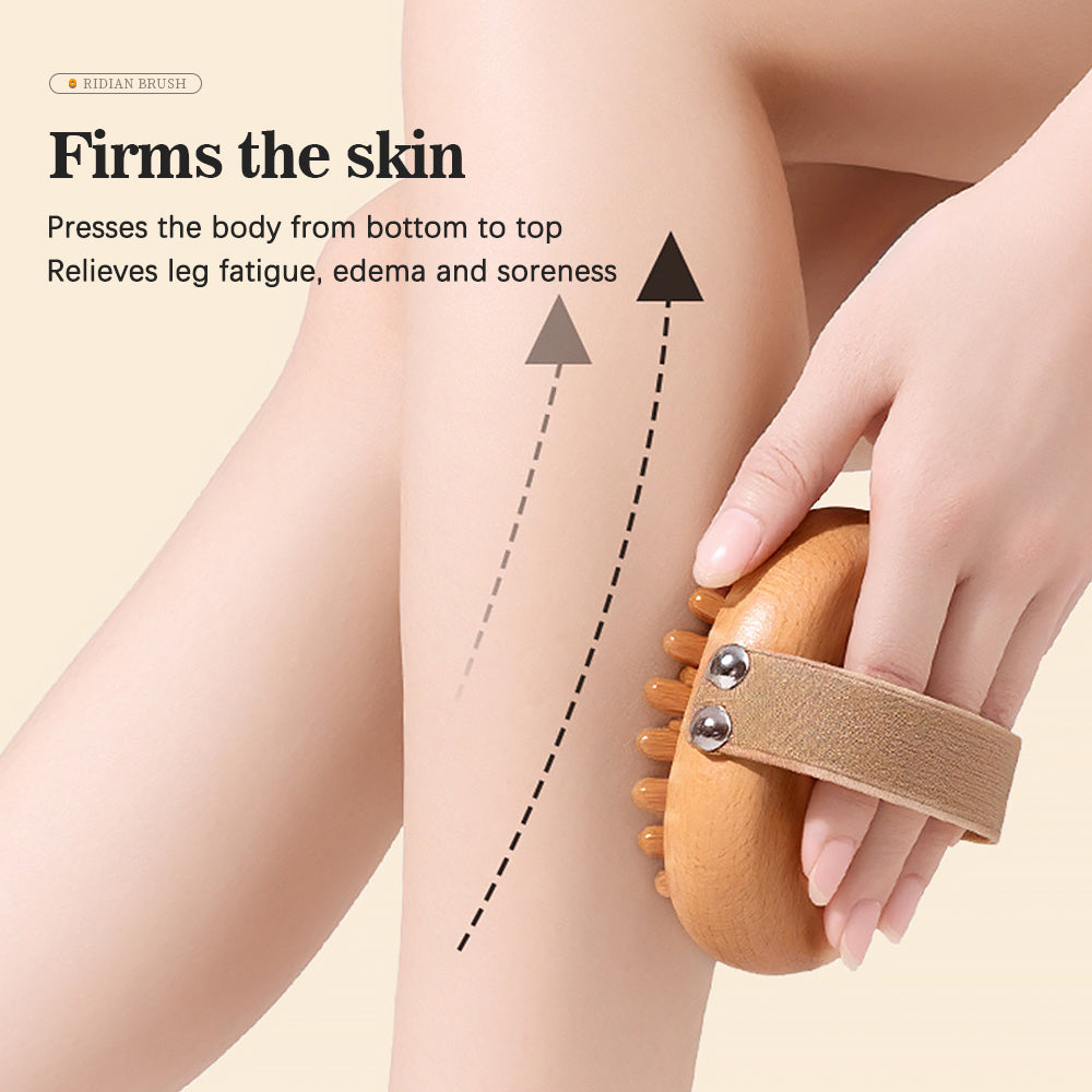 Premium Handheld Massage Brush for Body Shaping, Anti-Cellulite, Skin Care, and Exfoliation Tool - Durable Soft Head for 