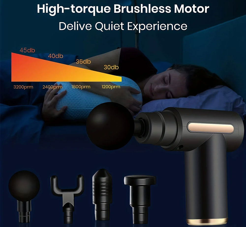 Premium USB Handheld Elektrischer Zauberstab-Massager - Hochfrequenz-Vibration Tiefengewebsmassagegerät zur Linderung von Körper-, Nacken- und Rückenschmerzen