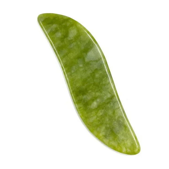 Premium Natural Jade Gua Sha Scraper Board for Face Massage, Acupoint Meridian Relaxation, Skin Lifting and Eye Care SPA Tool