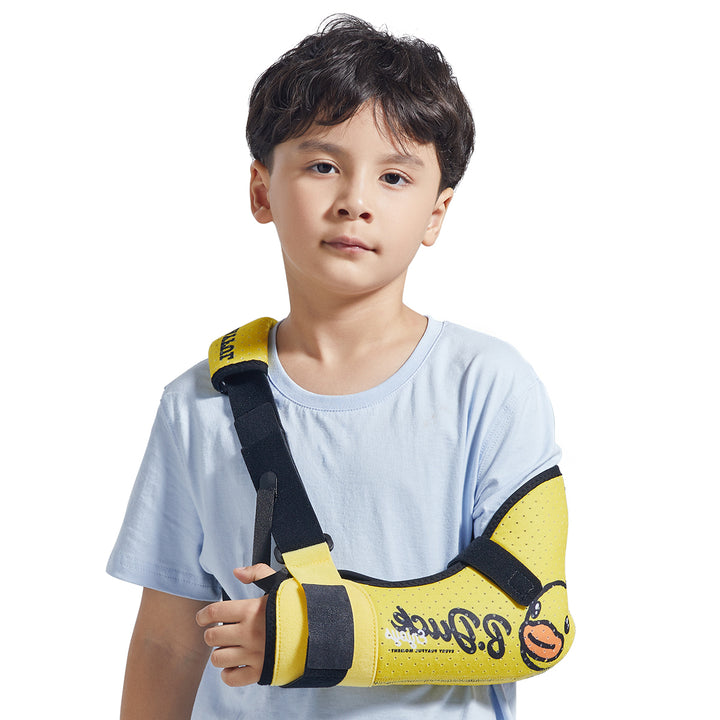 Premium Kinderarmschlinge für gebrochene Unterarme und Schulterimmobilisierung - Verstellbare, atmungsaktive, latexfreie Unterstützung für Komfort und Genesung (XXS, XS Größen)
