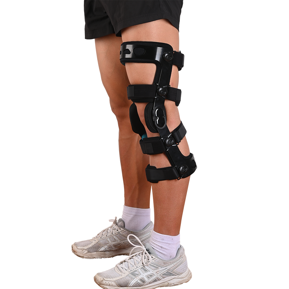 Premium verstellbare Kniebandage für ACL-, Meniskus- und Bänderverletzungen | ROM-Scharnierorthopädische Unterstützung für Männer und Frauen | Optimale Stabilität und Komfort