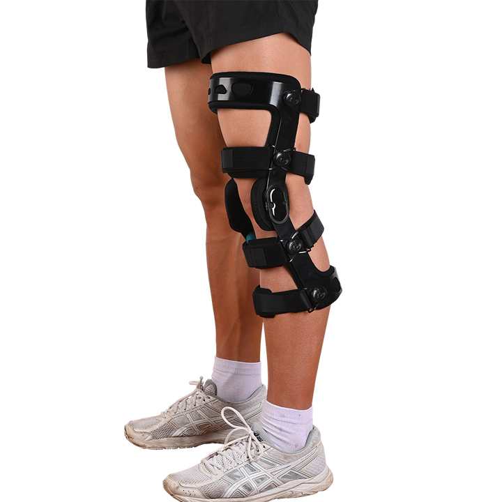 Premium verstellbare Kniebandage für ACL-, Meniskus- und Bänderverletzungen | ROM-Scharnierorthopädische Unterstützung für Männer und Frauen | Optimale Stabilität und Komfort