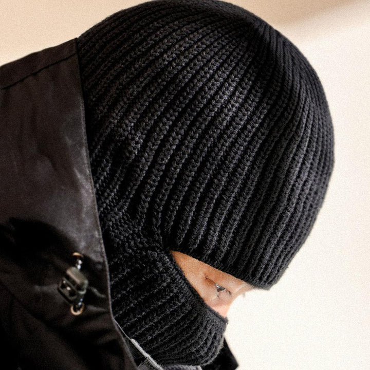 Premium Winter Balaclava Hat – 2-in-1 Knitted Ski Mask Beanie for Men, Windproof, Warm, Cold-Resistant Earmuff Cap for  