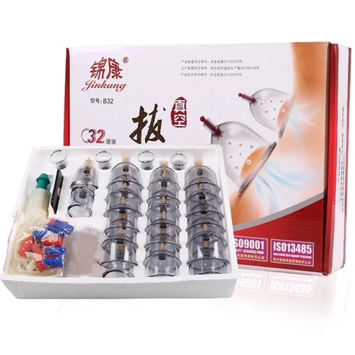 Premium Schröpfen Therapie Set – Professionelle Vakuum-Saugglocken für die traditionelle chinesische Medizin, Physiotherapie, Massage und Muskelentspannung, langlebige Kunststoffbehälter für den Heim- und professionellen Gebrauch