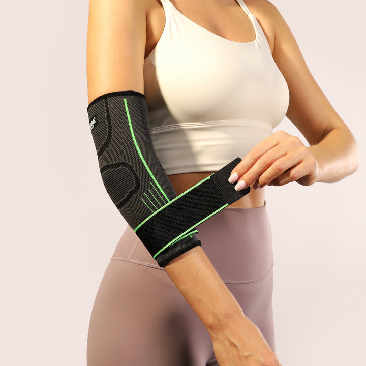 Premium Breathable Elastic Elbow Support Arm Sleeve for Basketball & Badminton – One-Piece Design, Comfortable & Protective,