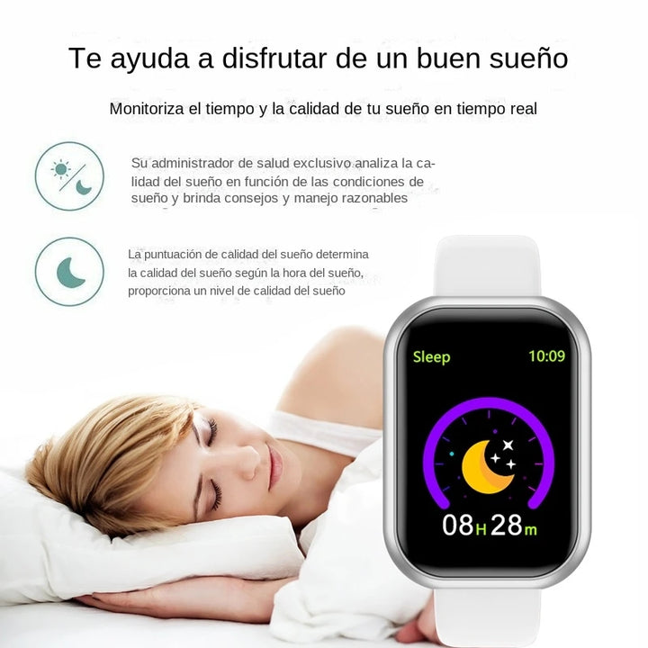 Premium Fitness Smartwatch for Men & Women – Blood Pressure & Oxygen Monitor, Sleep Tracker, Sports Watch, Fitness Bracelet, 