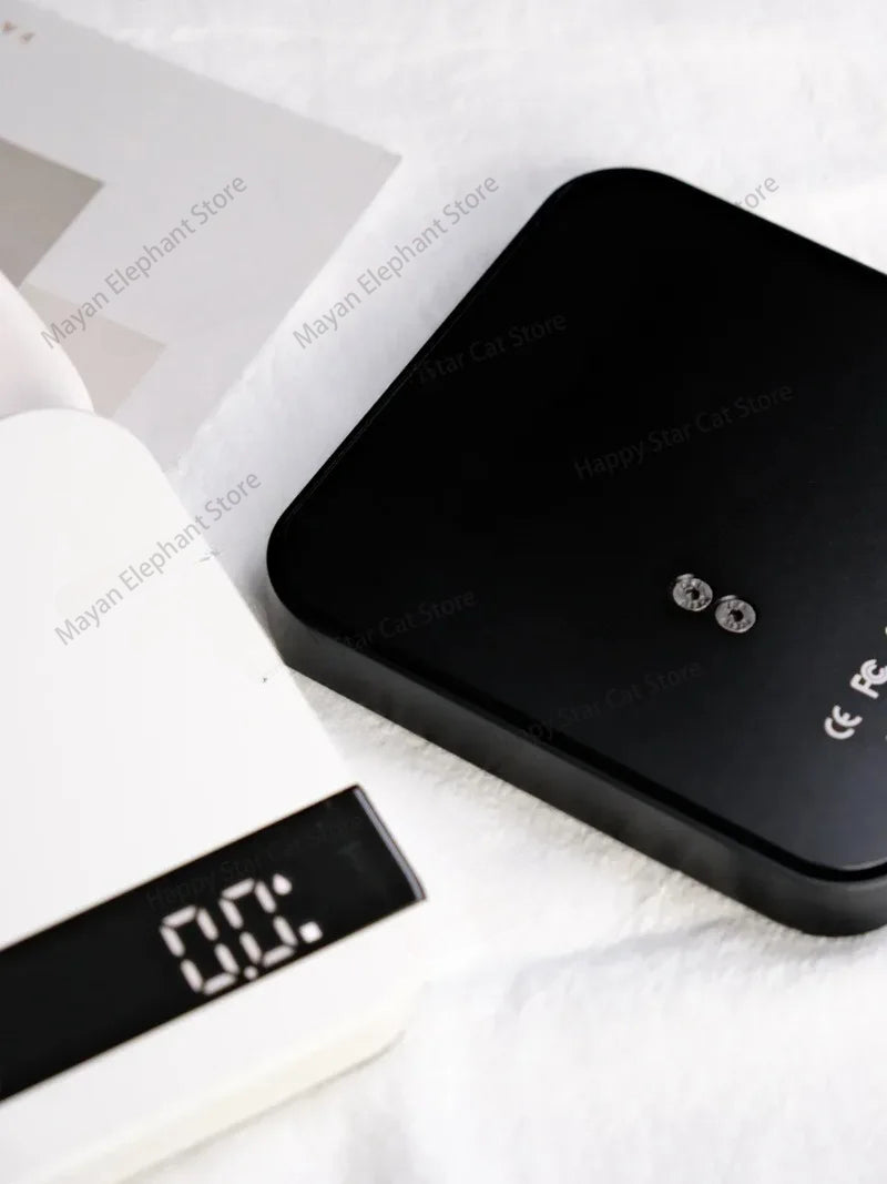 Premium Smart Espresso Coffee Scale – Auto Timer, USB Charging, Waterproof Non-Slip Pad, Perfect for Home and Cafe Baristas