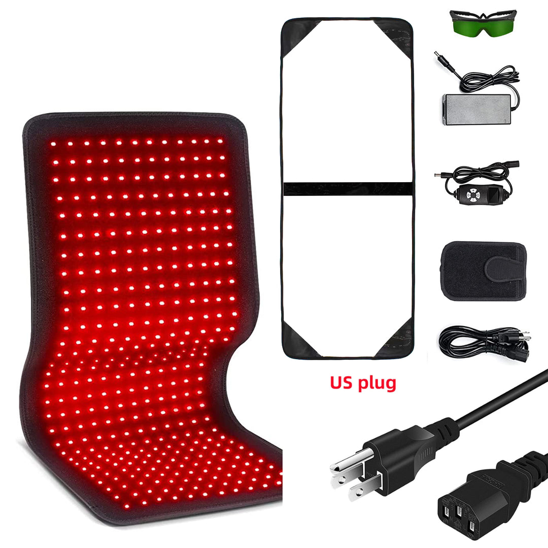 Premium Rot- und Infrarot-Therapie-Gürtel - Schmerzlinderung & schlankmachendes LED-Pad für Körper- und Muskelregeneration