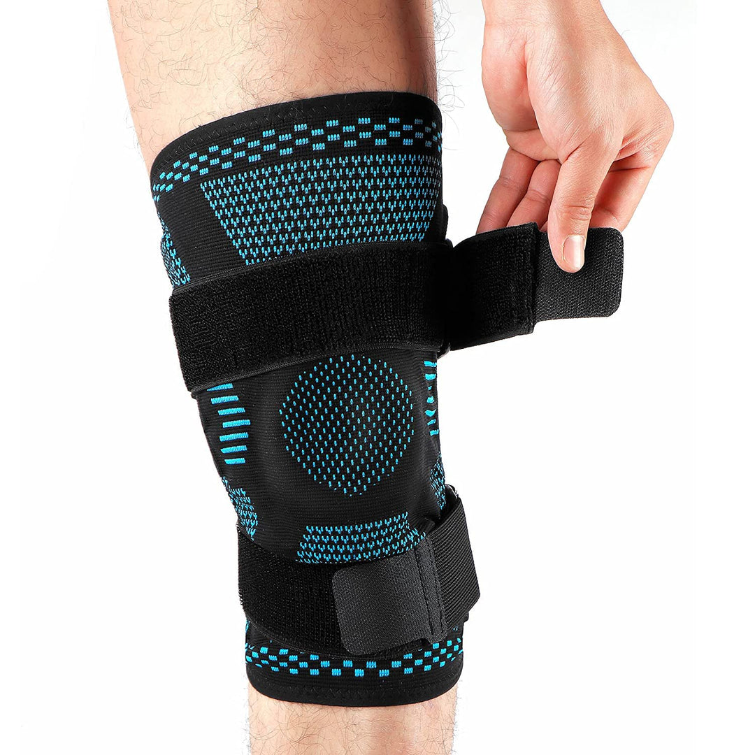 Premium Hinged Knee Brace for Pain Relief & Support, Copper Stabilizers for ACL, Meniscus Tear, Arthritis, Adjustable Open 