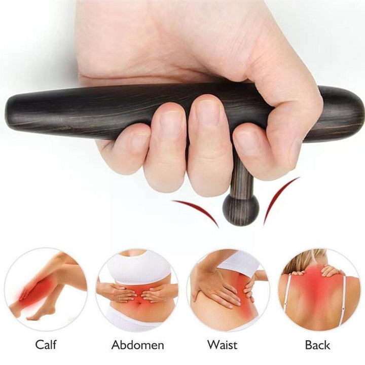 Premium Stainless Steel Manual Deep Tissue Massage Tool - Versatile Trigger Point T-Bar for Full Body Relaxation and Muscle