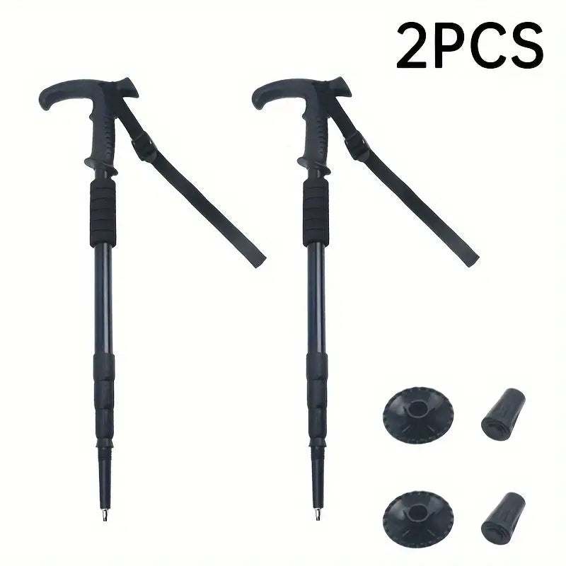 Premium Ultralight Folding Trekking Pole – Adjustable Telescopic Walking Stick, Aviation-Grade Aluminum Alloy, EVA Anti-Slip 
