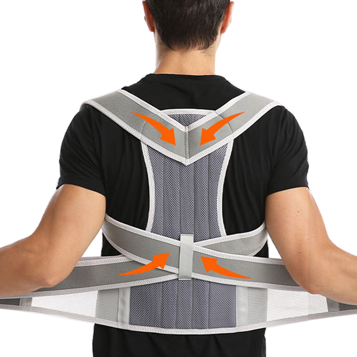 Premium Magnetic Therapy Posture Corrector for Scoliosis and Lumbar Support - Pain Relief Back Brace for Men and Women, 