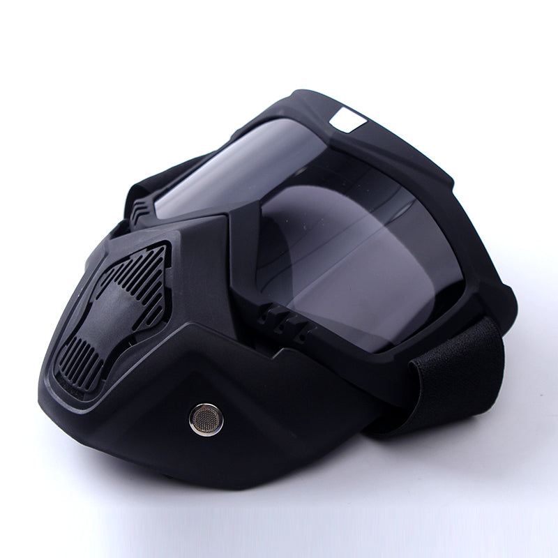 Premium Motorcycle Skull Mouth Mask with UV Protection – Tactical Off-Road Riding Goggles, Windproof, Dust-Proof, Anti-Glare 
