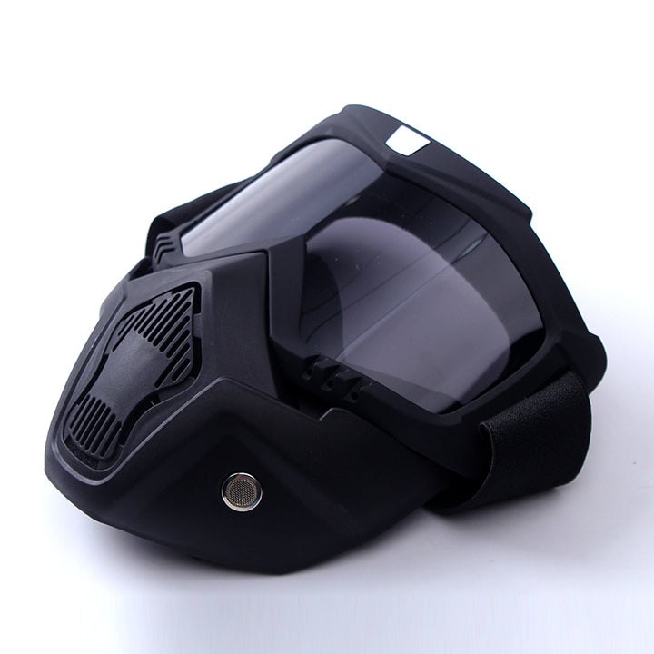 Premium Motorcycle Skull Mouth Mask with UV Protection – Tactical Off-Road Riding Goggles, Windproof, Dust-Proof, Anti-Glare 