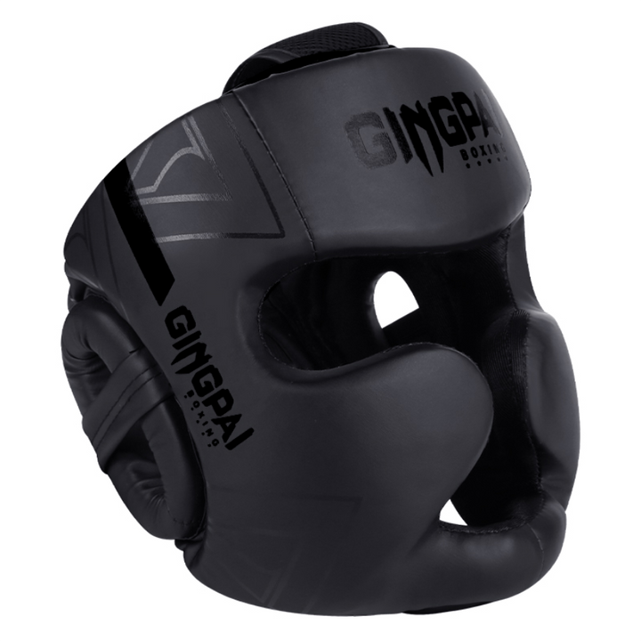 Premium Kickboxing Helmet – Full Face Muay Thai, MMA, Karate, Sanda Training Headgear, PU Leather, Protective Guard for Men
