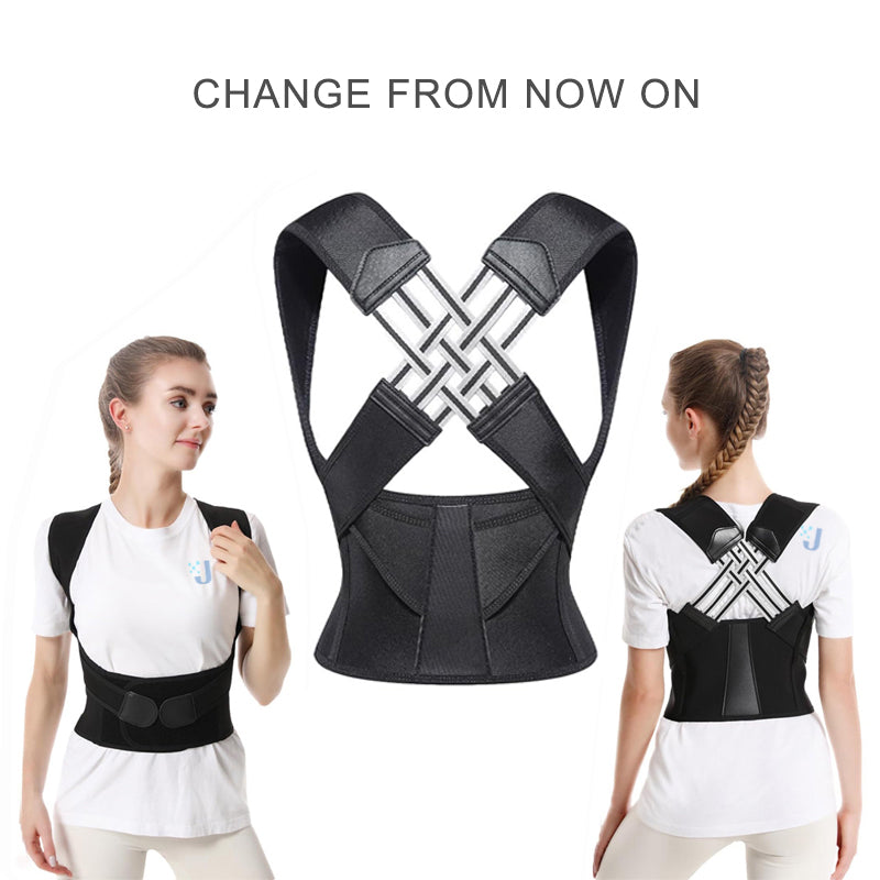 Premium Back Posture Corrector Brace for Women – Adjustable Shoulder Support Belt, Lightweight & Breathable Design for  