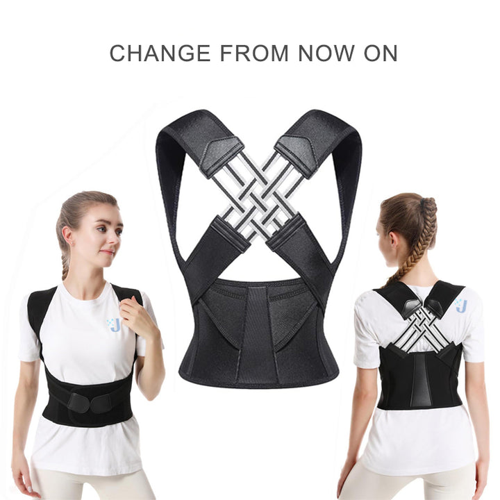Premium Back Posture Corrector Brace for Women – Adjustable Shoulder Support Belt, Lightweight & Breathable Design for  